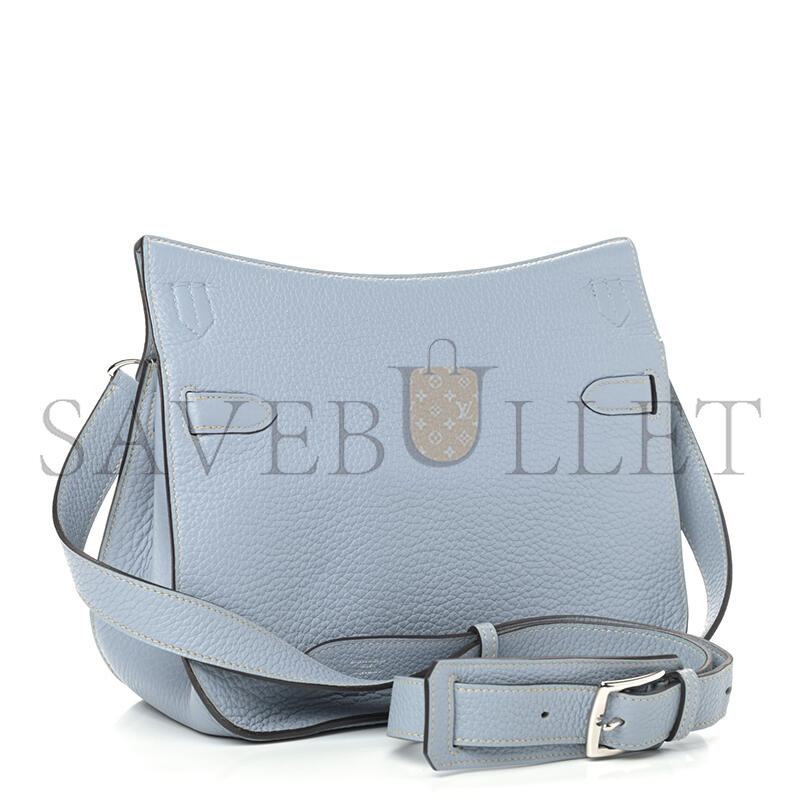 HERMÈS MASTER TAURILLON CLEMENCE JYPSIERE 28 BLEU LIN (28*22*12cm)