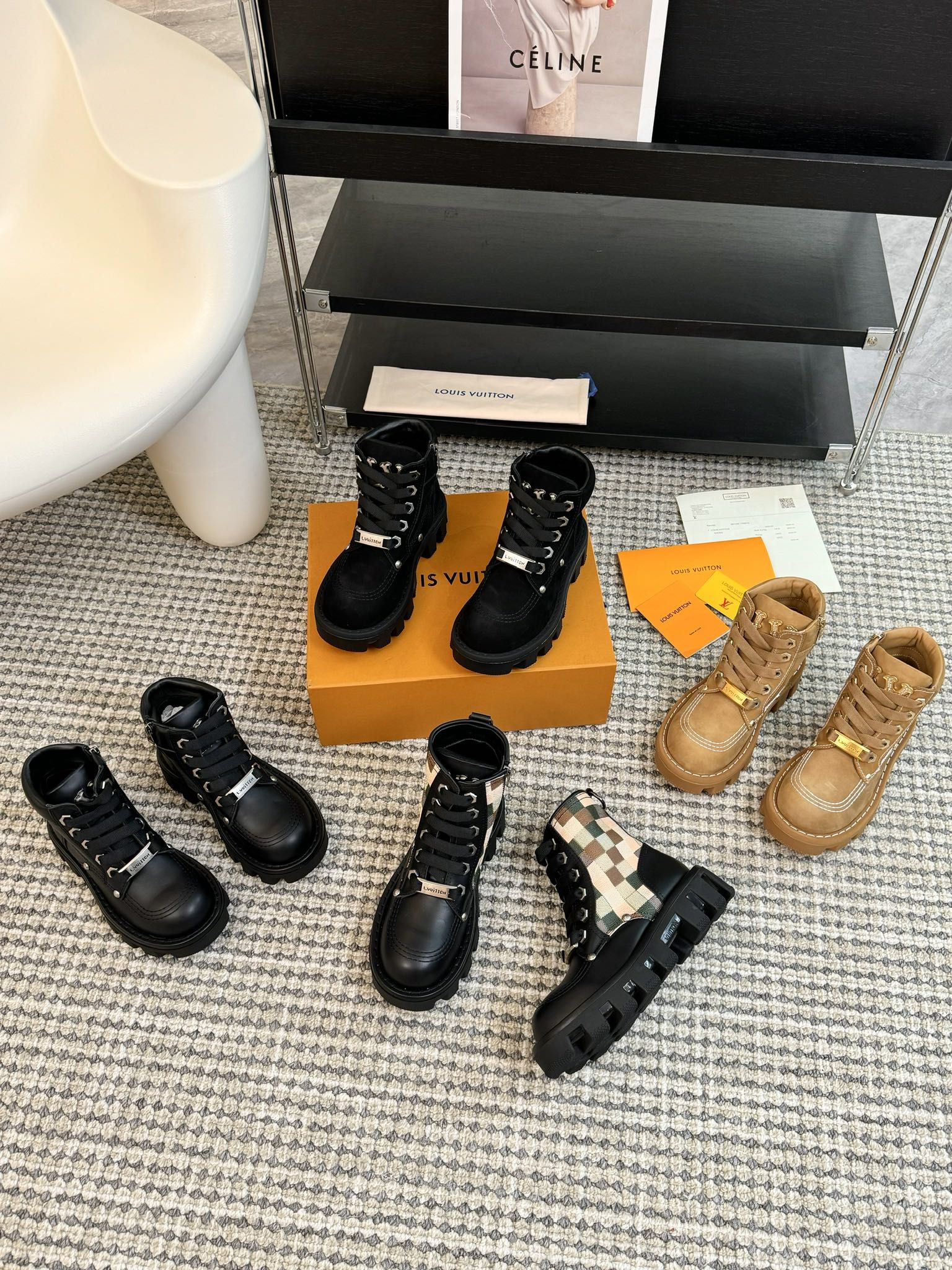 TOP Louis Vuitton LV Leather Boots - 4 Colors