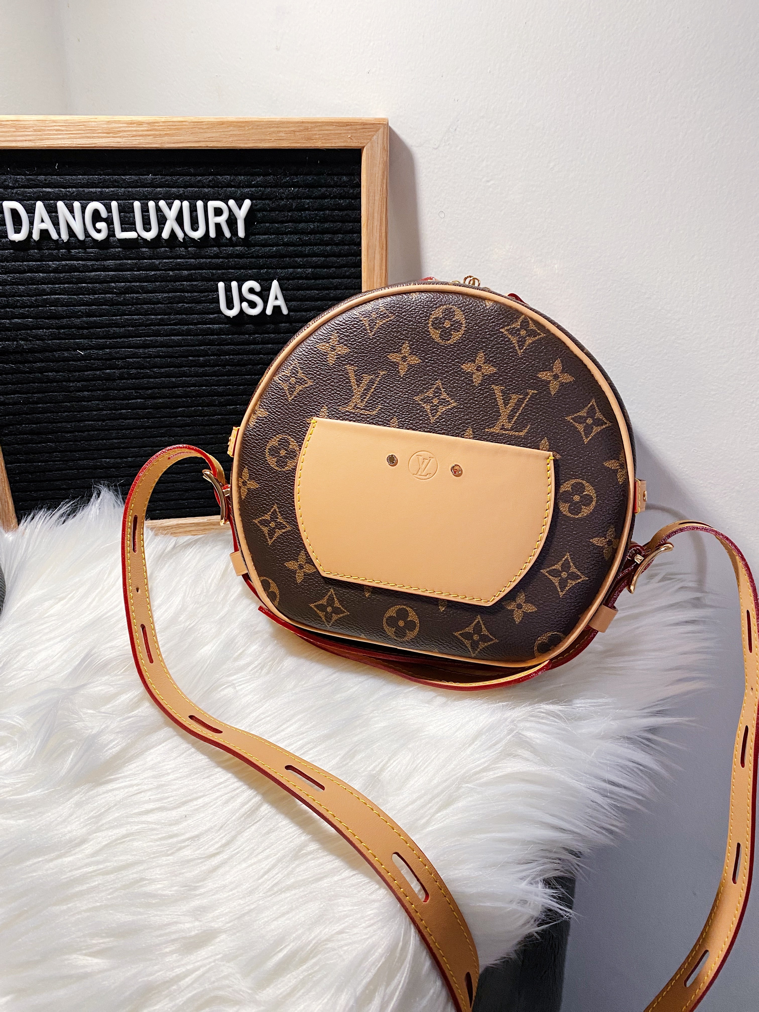 TOP Louis Vuitton LV  Boite Chapeau Souple MM 20.0 x 22.5 x 8.0 cm-Brown