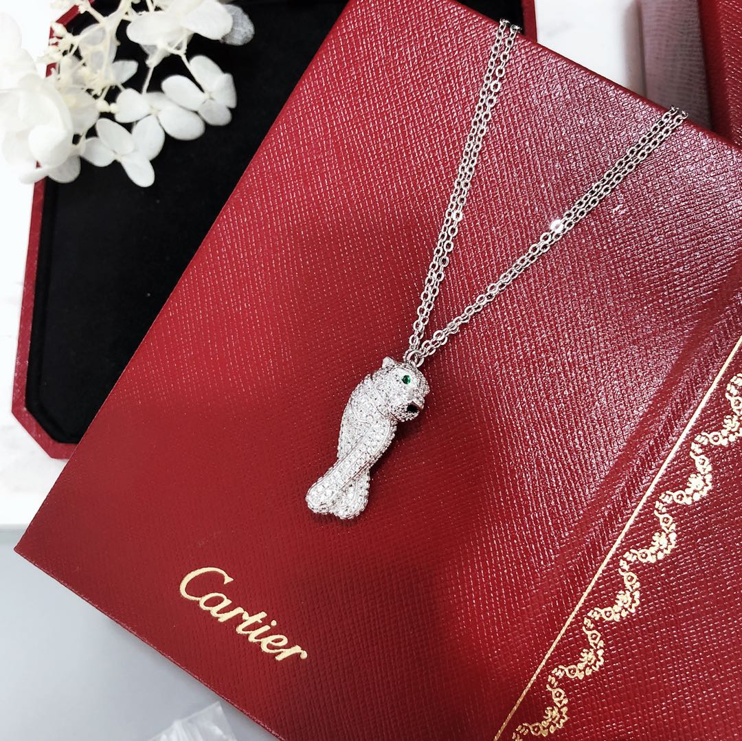 TOP Cartier PANTHÈRE DE CARTIER Necklace - Sliver