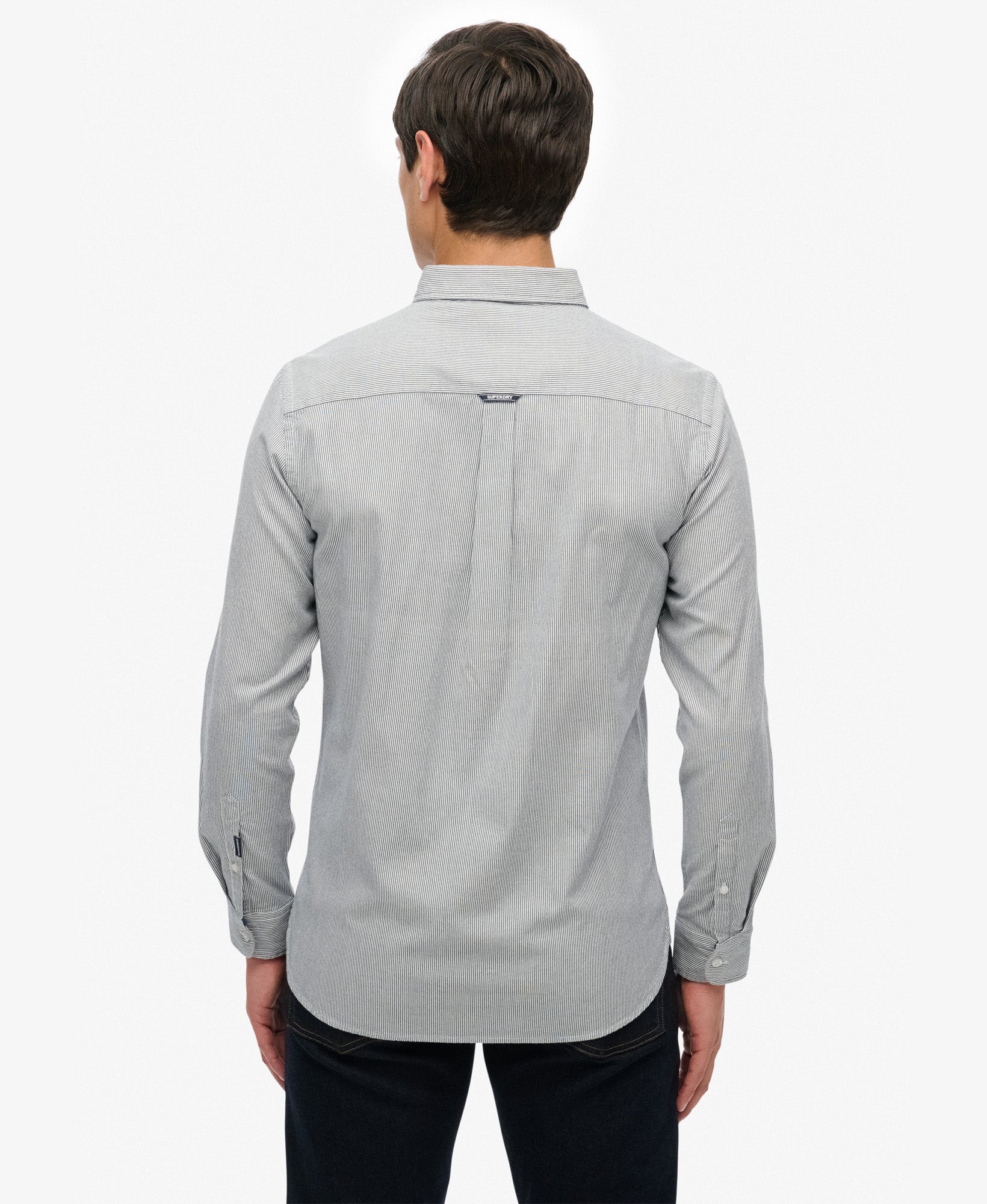Classic Oxford Long Sleeve Shirt | Needle Ticking Stripe