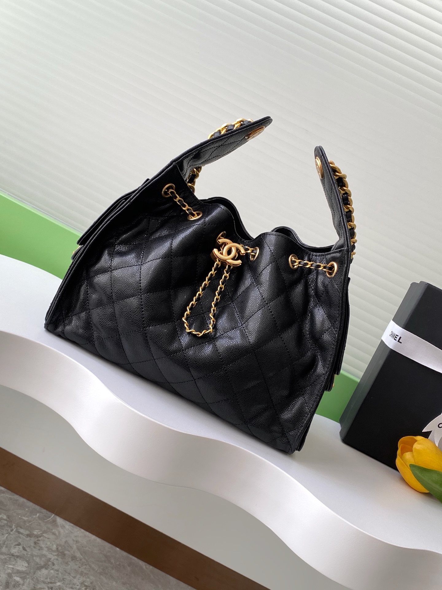 TOP CHANEL Hobo Shopping Bag 40-30-15cm/ 30-26-14cm- 3 Colors