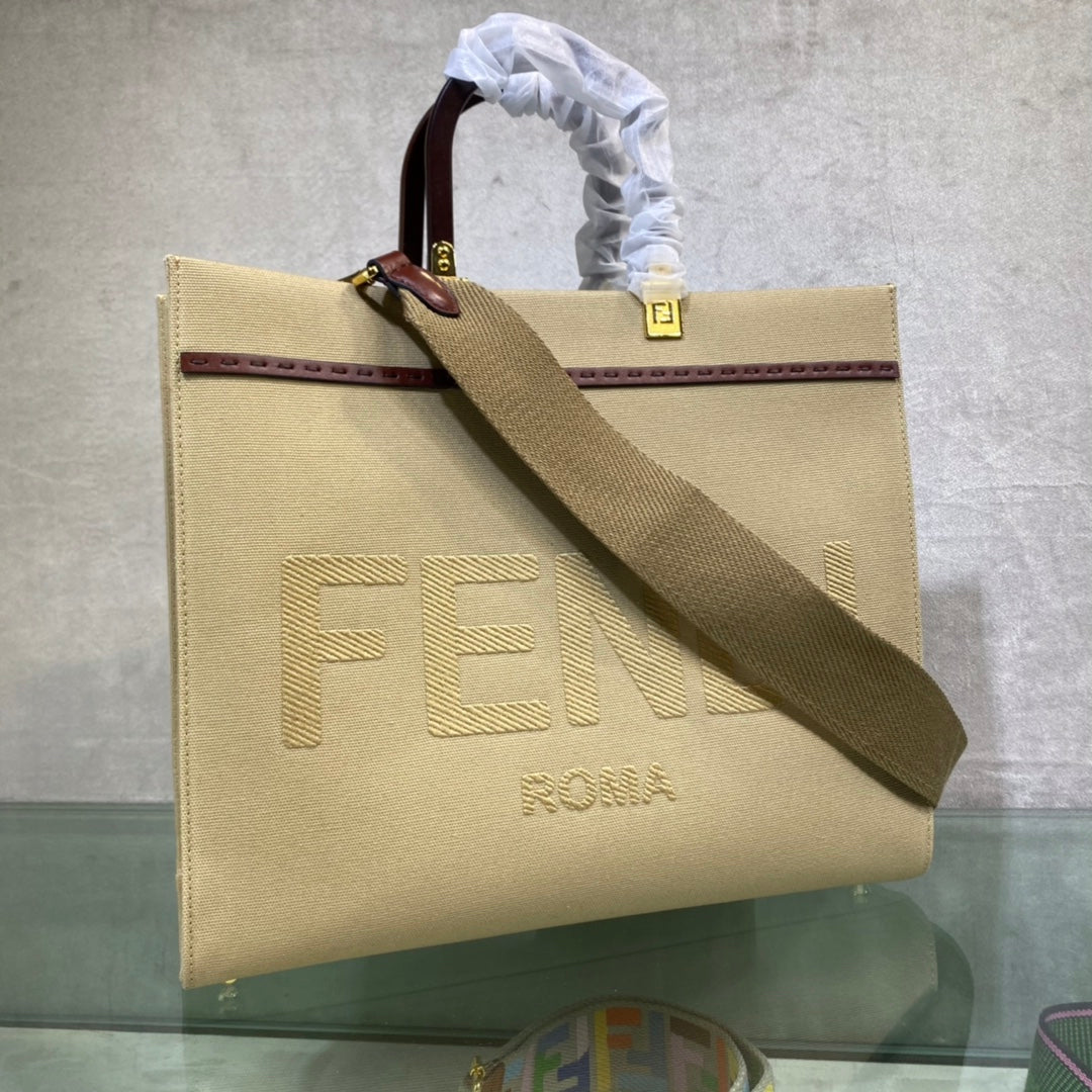 TOP FENDI Sunshine Canvas Bag
