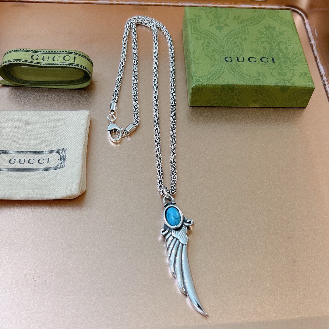 TOP GUCCI Anger Forest Wing Necklace