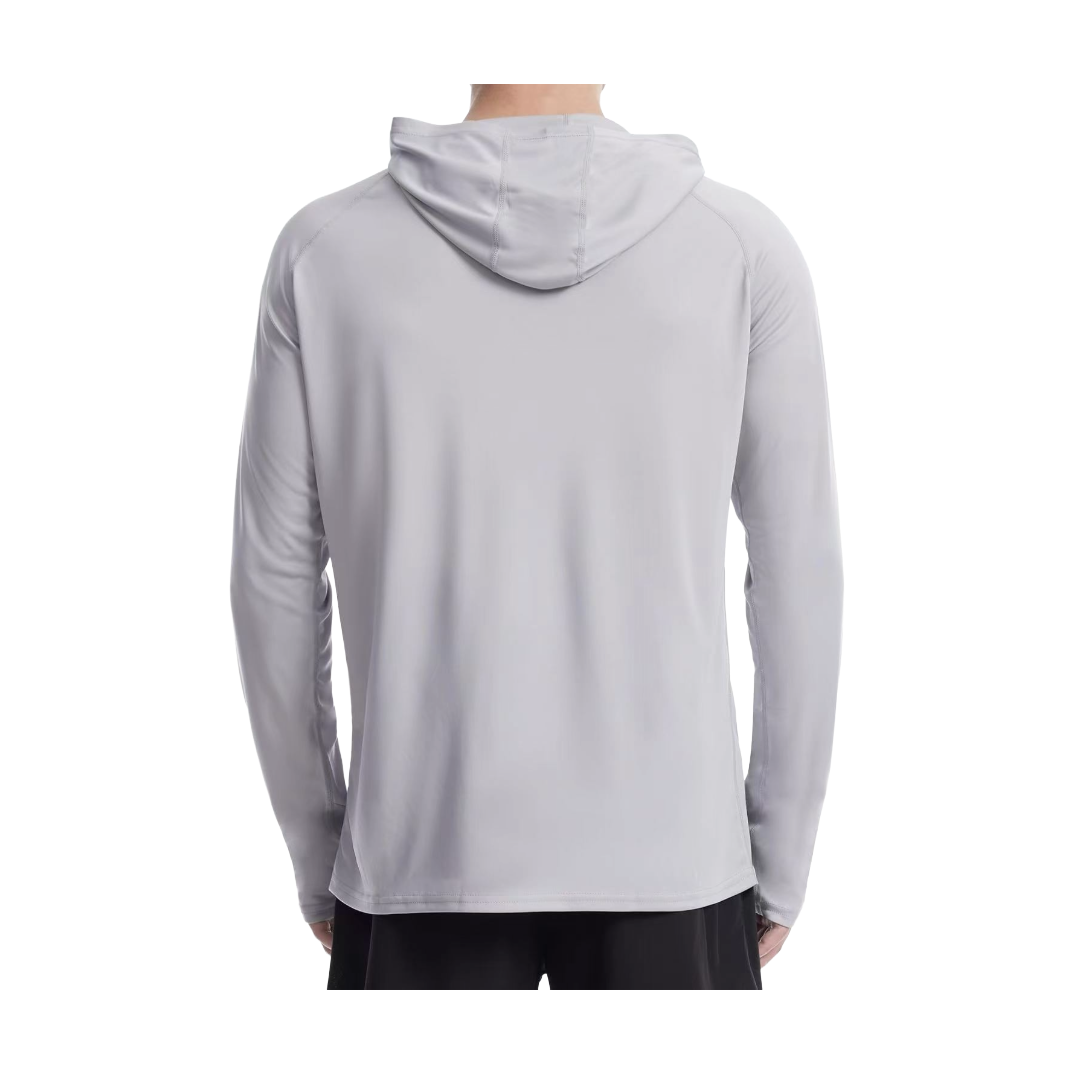 Mens UPF 50+ Sun Protection Hoodie Shirts, UV Protection Fishing Shirt with Pocket