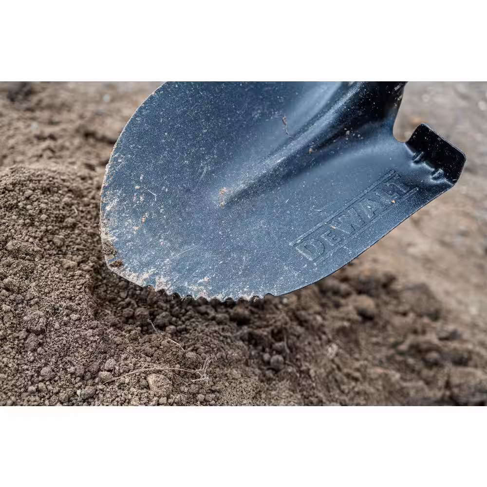49 in. Wood Handle Carbon Steel Digging Shovel