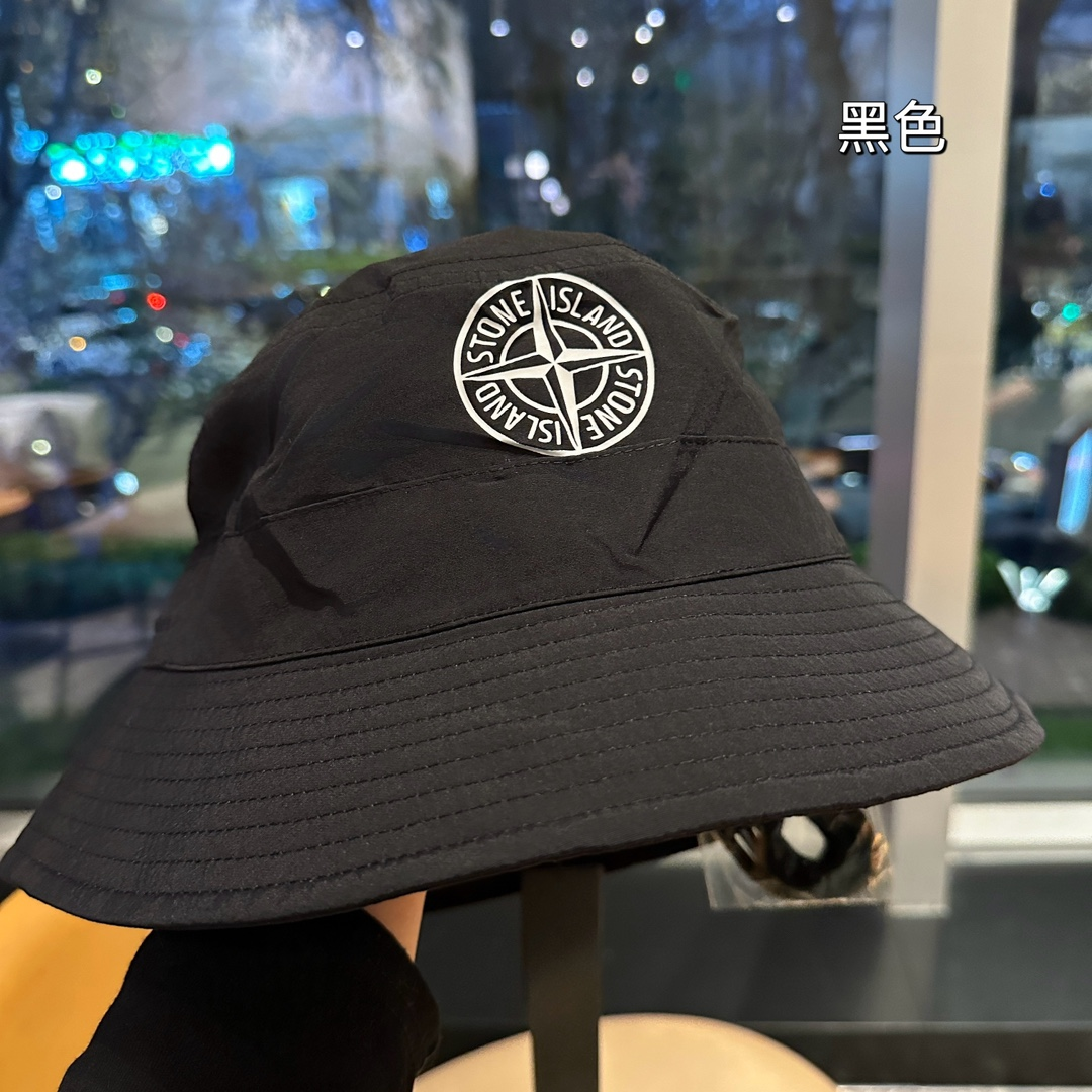 Stone Island Quick-drying Fabric Drawstring Basin Hat Sunhat （Replica）