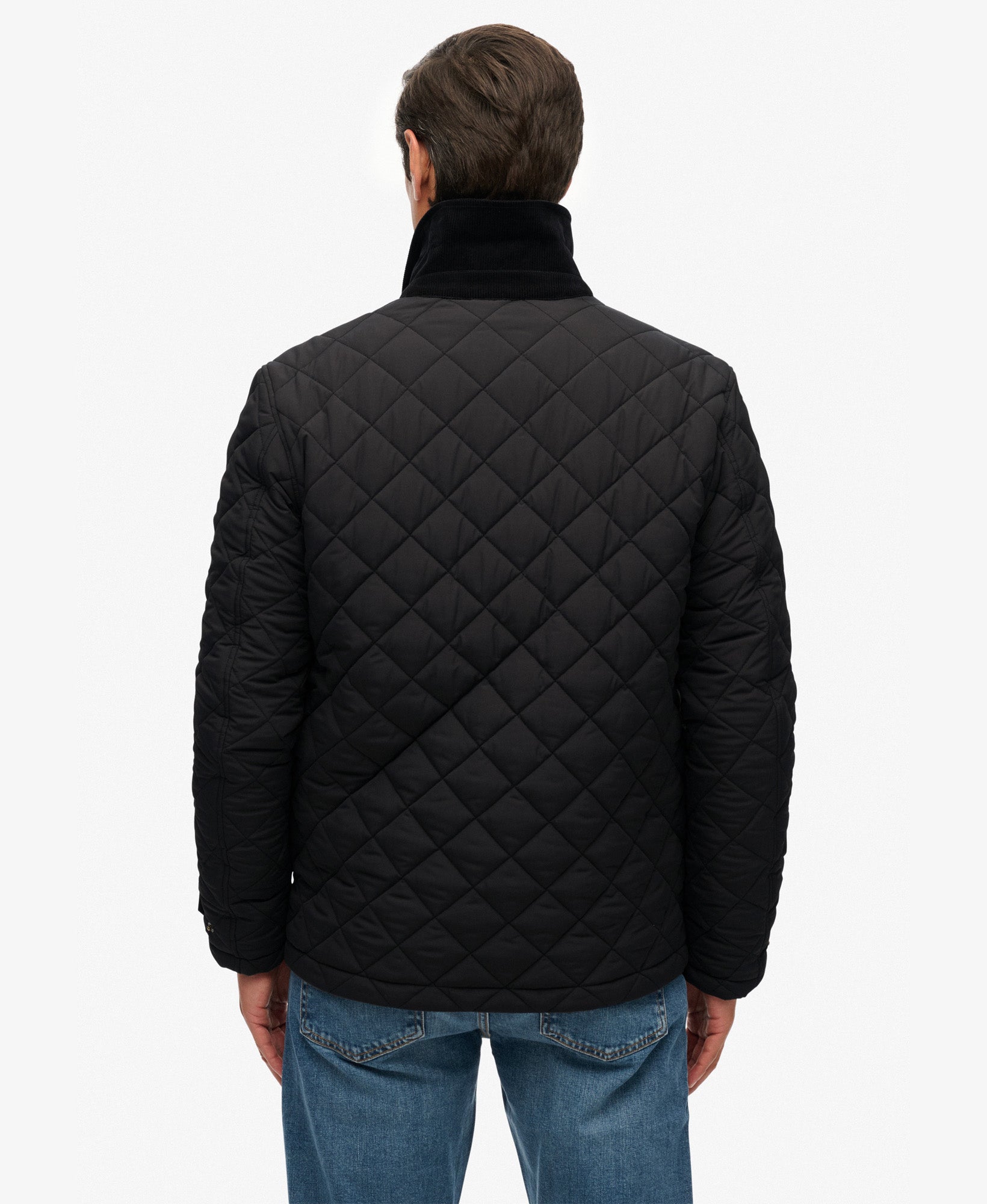 Quilted Estate Coach Jacket | Meteorite Black