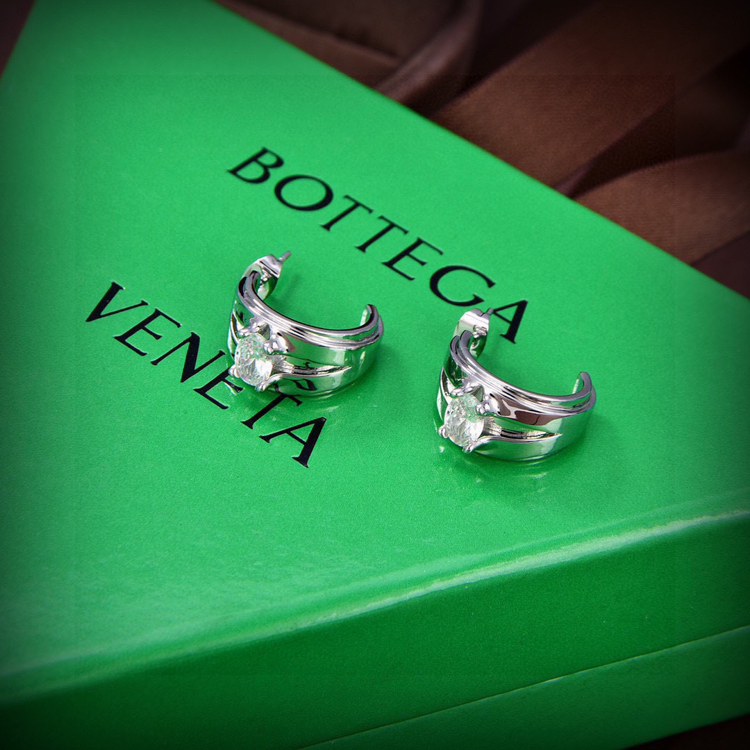 TOP Bottega Veneta BV Earring-Sliver