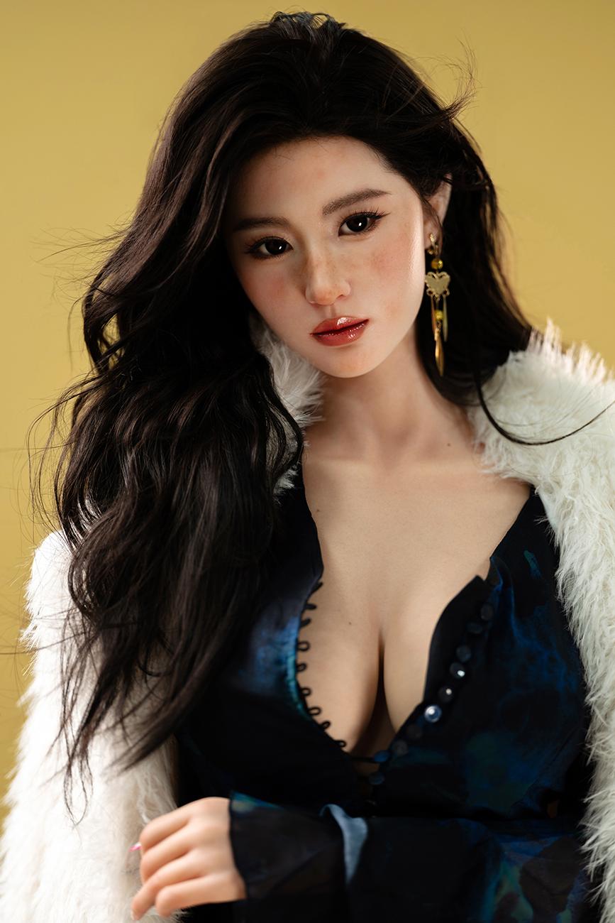 168cm/5ft6 F-Cup Asian Silicone Head Sex Doll - Xixi