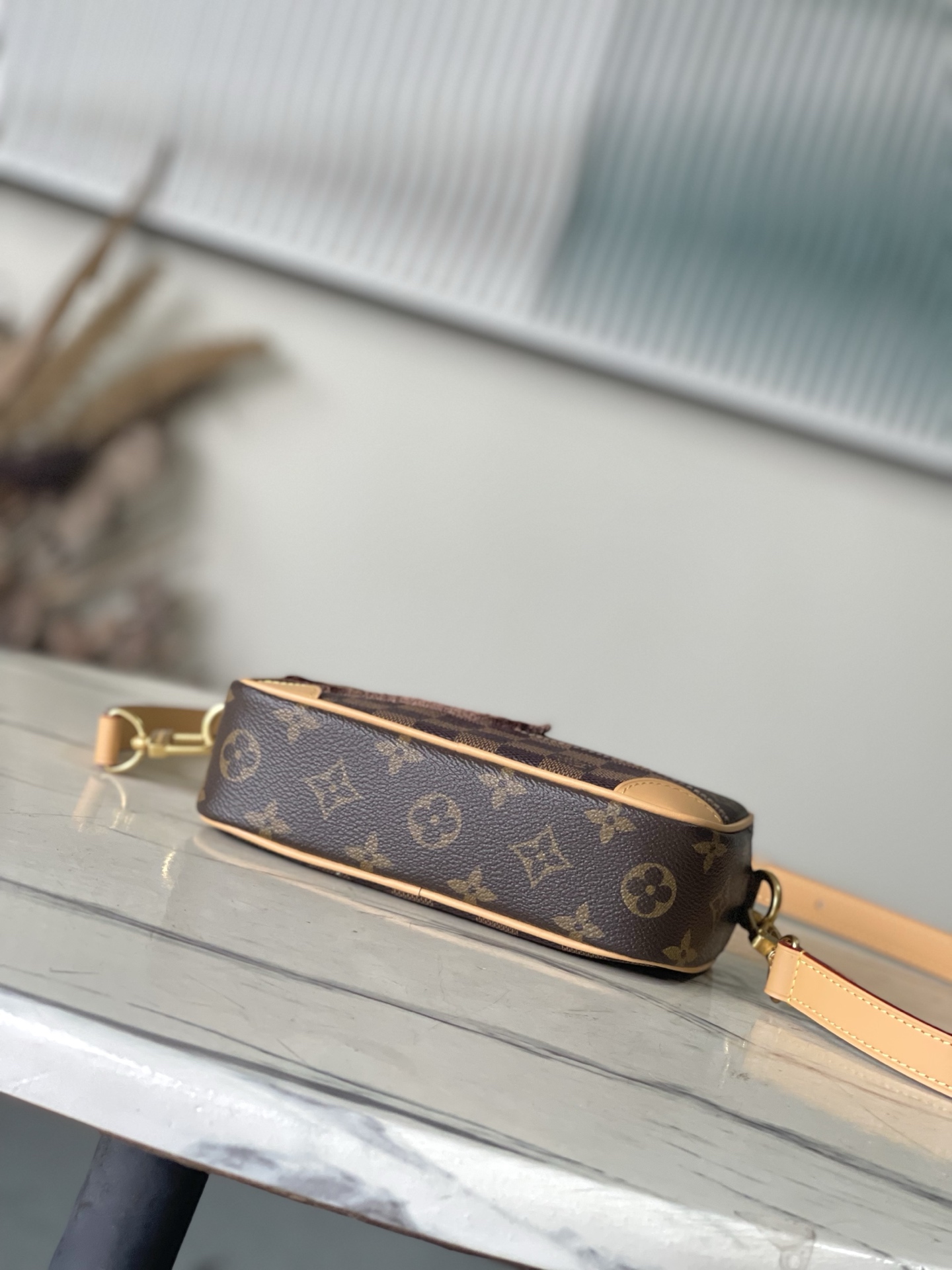 TOP Louis Vuitton LV Damier Monogram Reverse Trocadéro Bag 13 x 6.5 x 20 cm - Brown