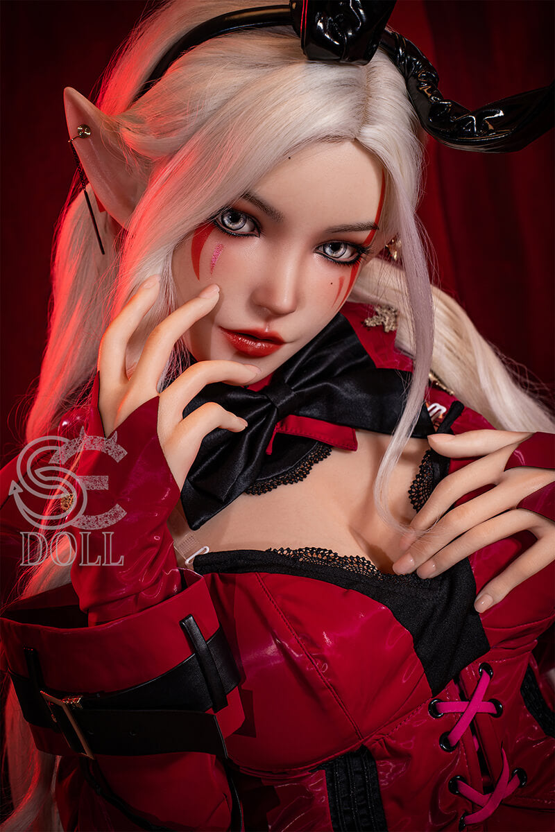EU In Stock-155cm/5 ft 1 D-Cup Blonde Silicone Sex Doll -  SE#22SOA Aryana.A