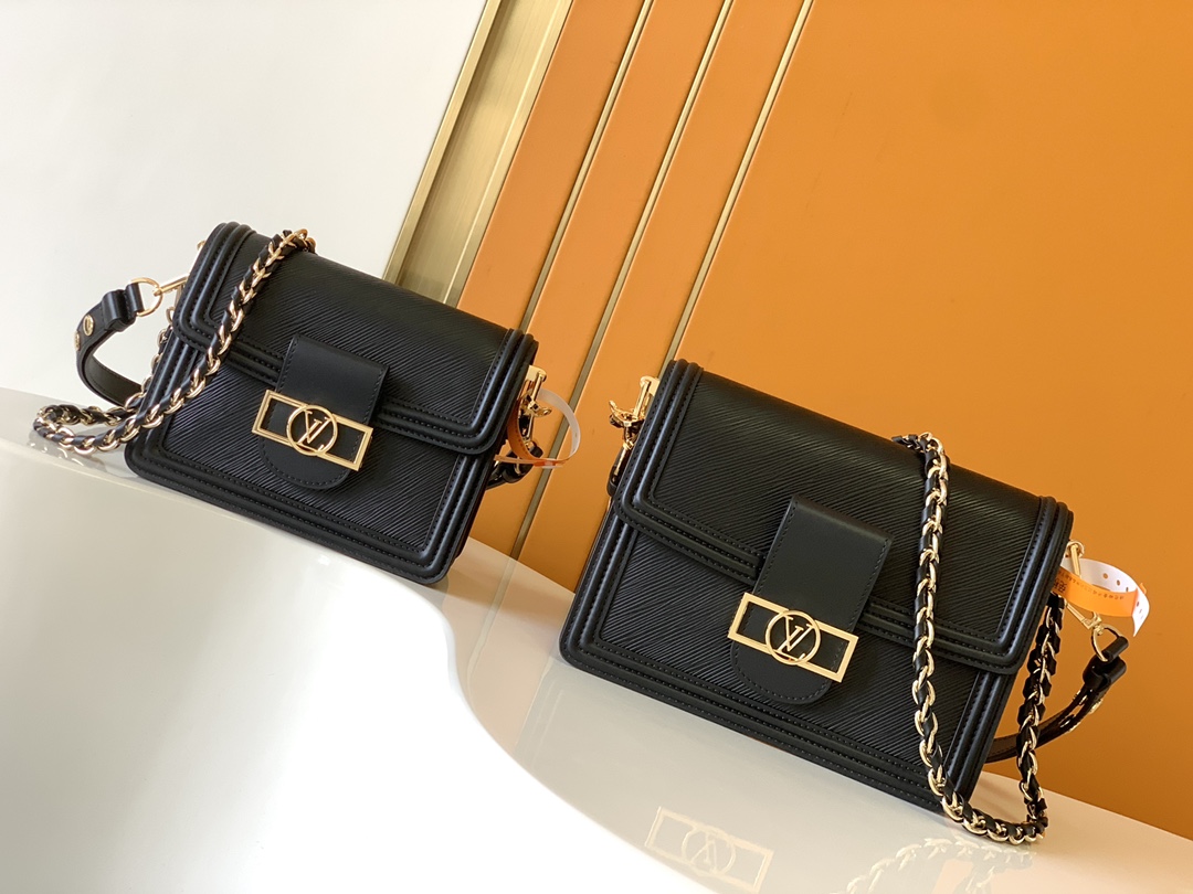 TOP Louis Vuitton LV Epi Grain Leather Bags 2 Sizes- Black