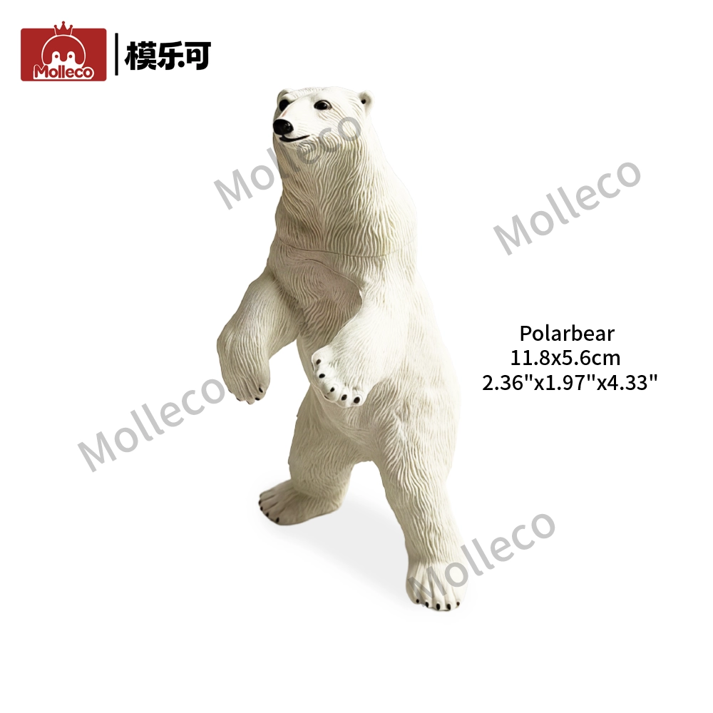 Molleco Animal Figure Toys for Kids and Children Polar Bear CP0164