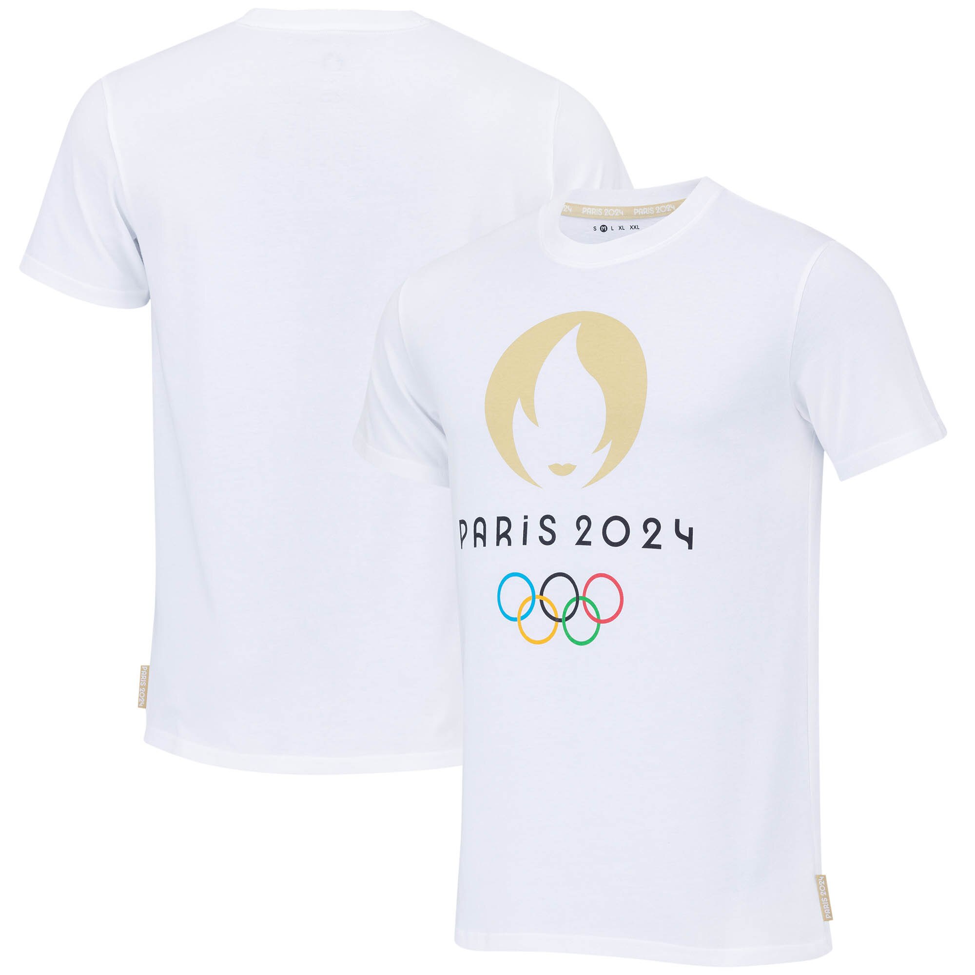Paris 2024 Olympics Large Logo T-Shirt - White - Kids