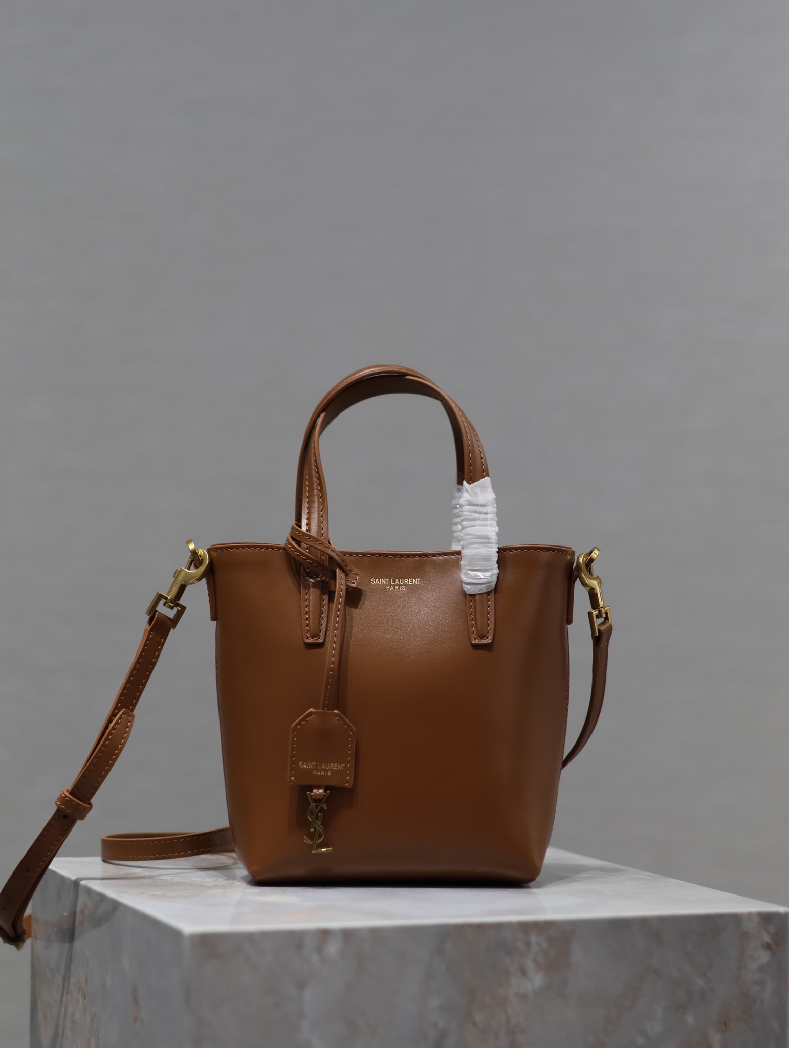 TOP Yves Saint Laurent YSL Mini Toy Shopping Bag Cowhide 18x17x8cm - 3 Color&GHW