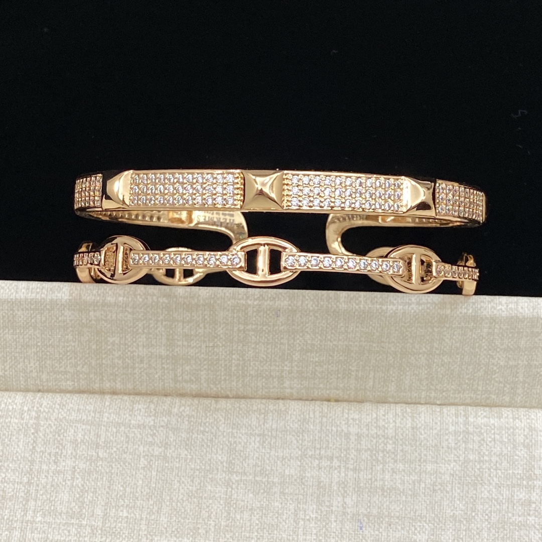 TOP HERMES Bracelet - Rose Gold