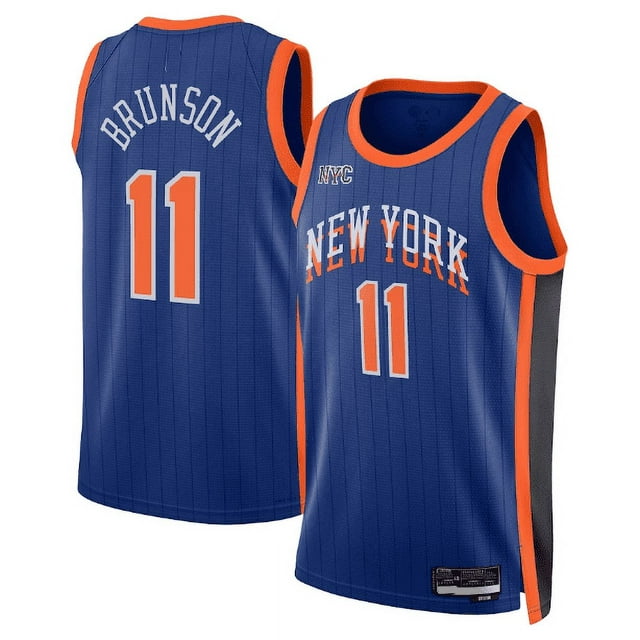 Jalen Brunson New York Knicks 2024 City Edition Swingman Jersey - Navy