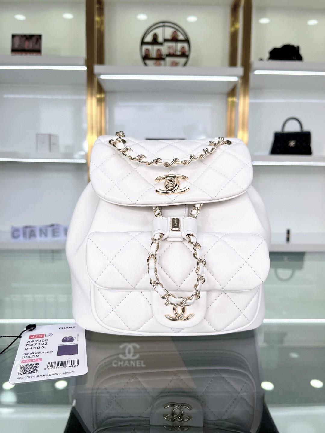 TOP CHANEL 22k Calfskin Duma Bags 18×18×12cm - GHW - 5 Colors