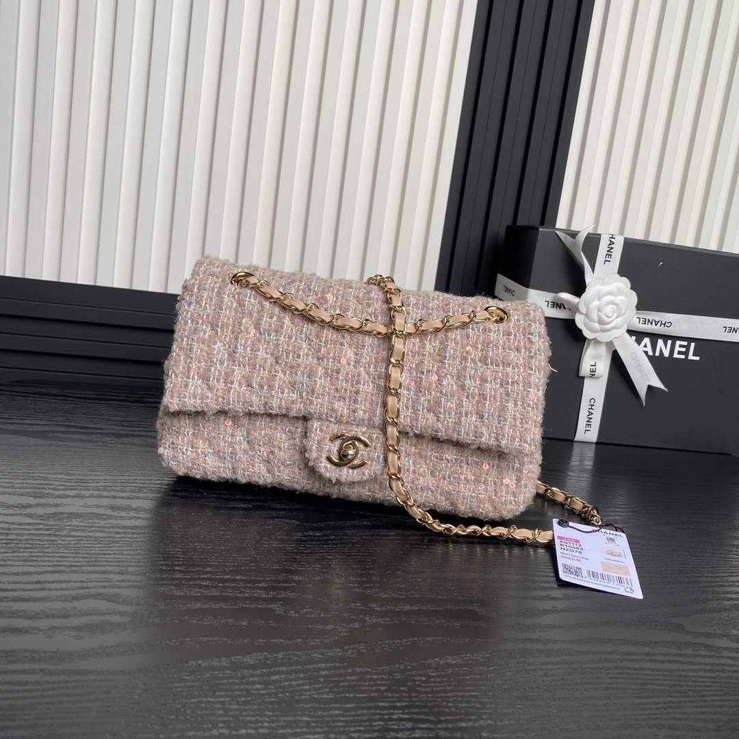 TOP CHANEL Flap Bag 20/25cm - Pink