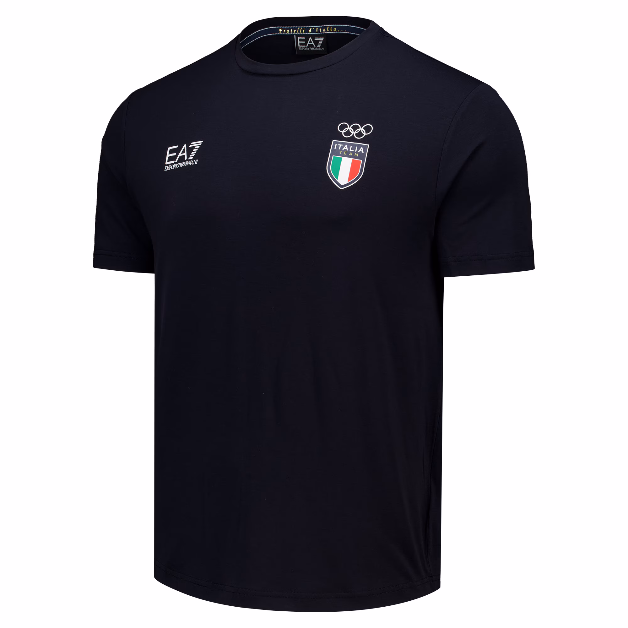 Team Italy EA7 Emporio Armani T-Shirt - Navy