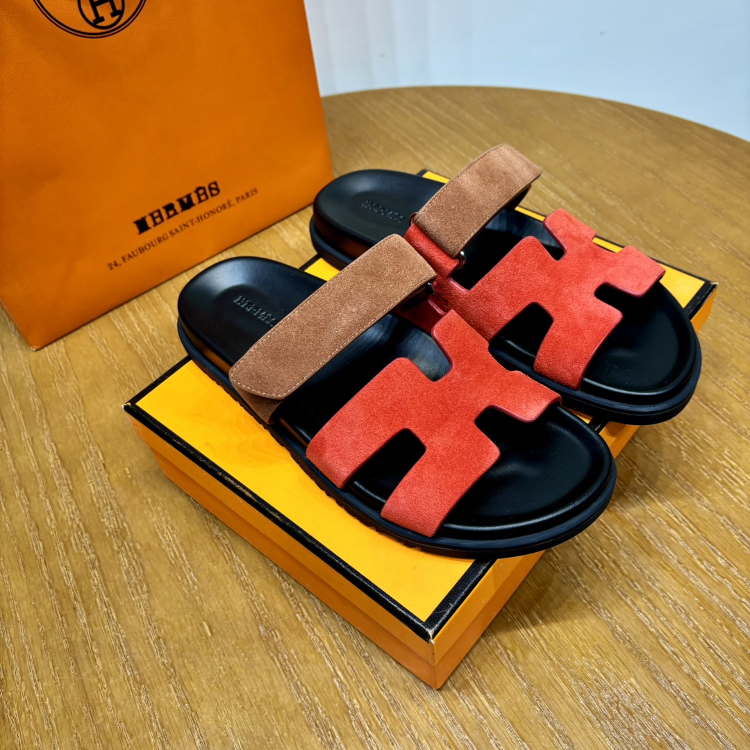 Hermès Chypre leather sandals（Replica）