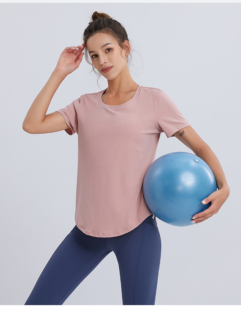 Womens Seamless Bare-Sensation Tee