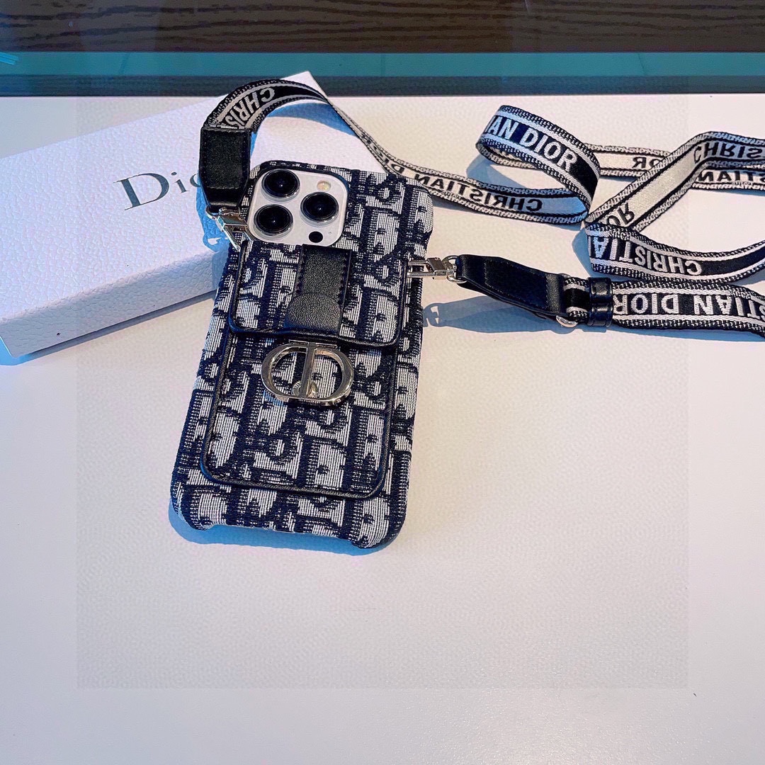 TOP Christian Dior Montaigne Series Card Holder iPhone Case