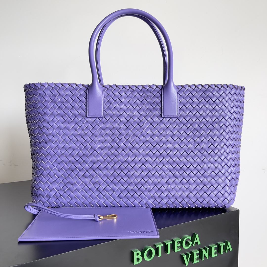 TOP Bottega Veneta BV Large Cabat Bags - Purple