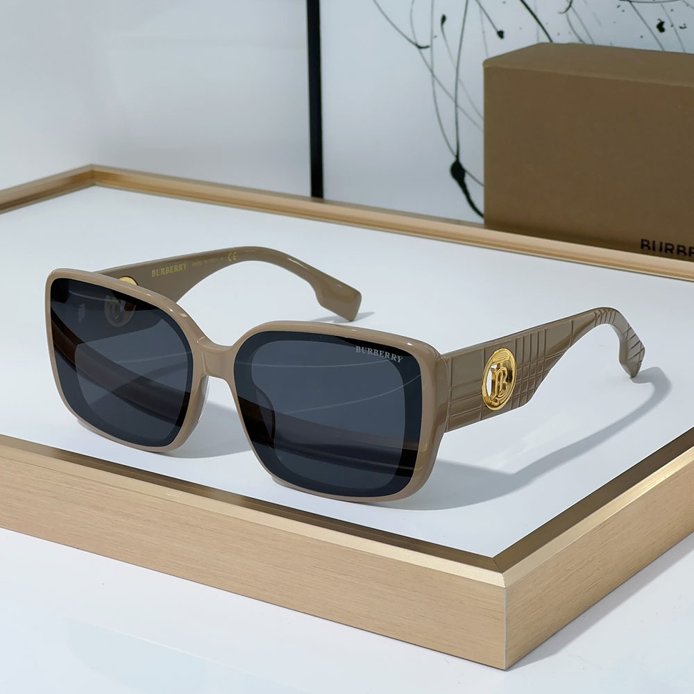 Buberry  Mirror leg Hollowed out Logo  Sunglasses Top quality （Replica）
