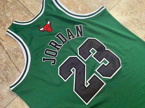 Michael Jordan Chicago Bulls Throwback Jersey St. Patrick's Day