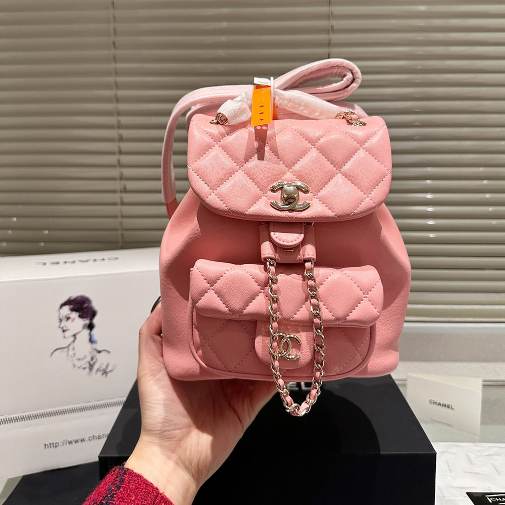 Chanel  Duma A Plaid Backpack  Bag (Perfect Replica）