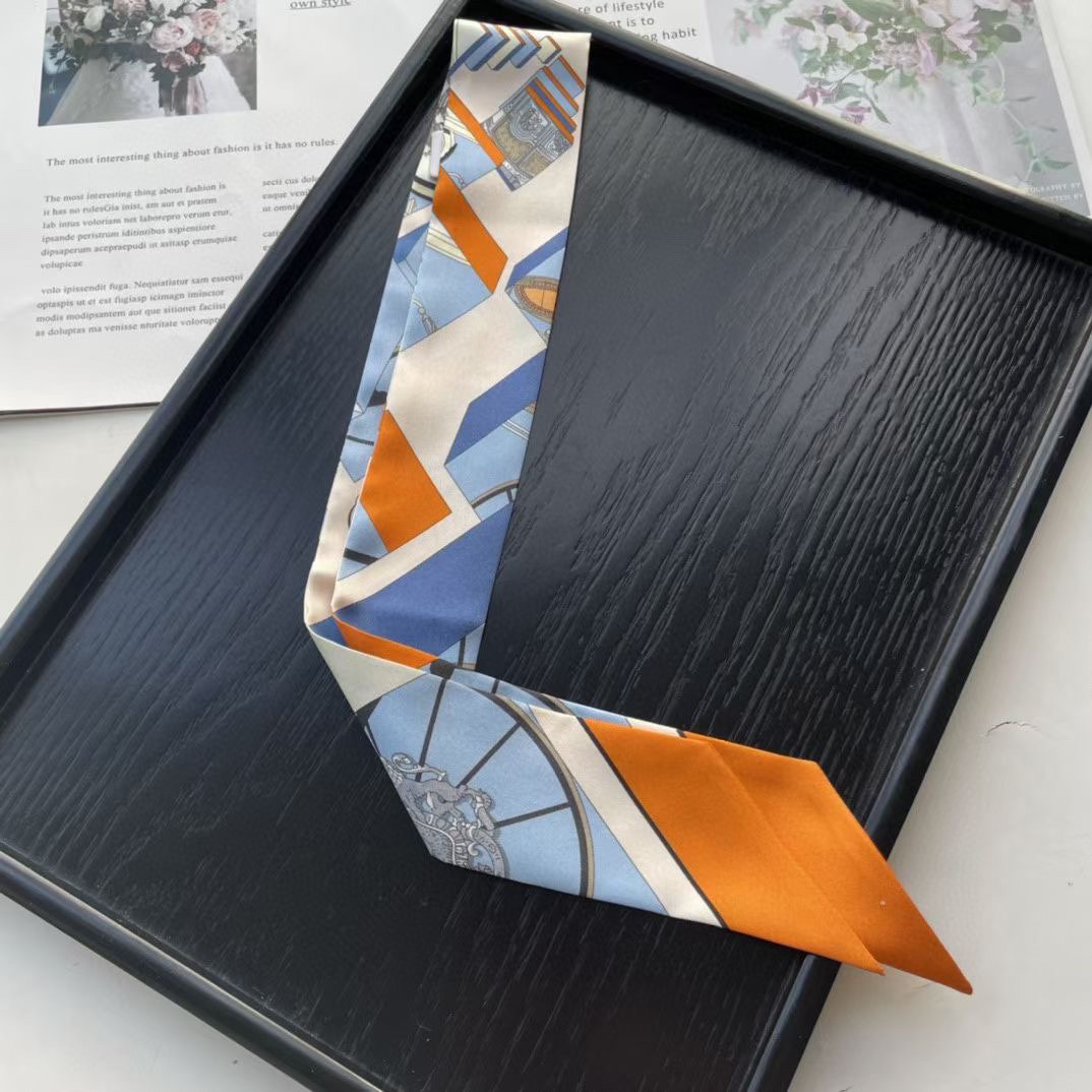 TOP HERMES Twilly Springs Springs Twilly 86 x 5 cm - Four Colours