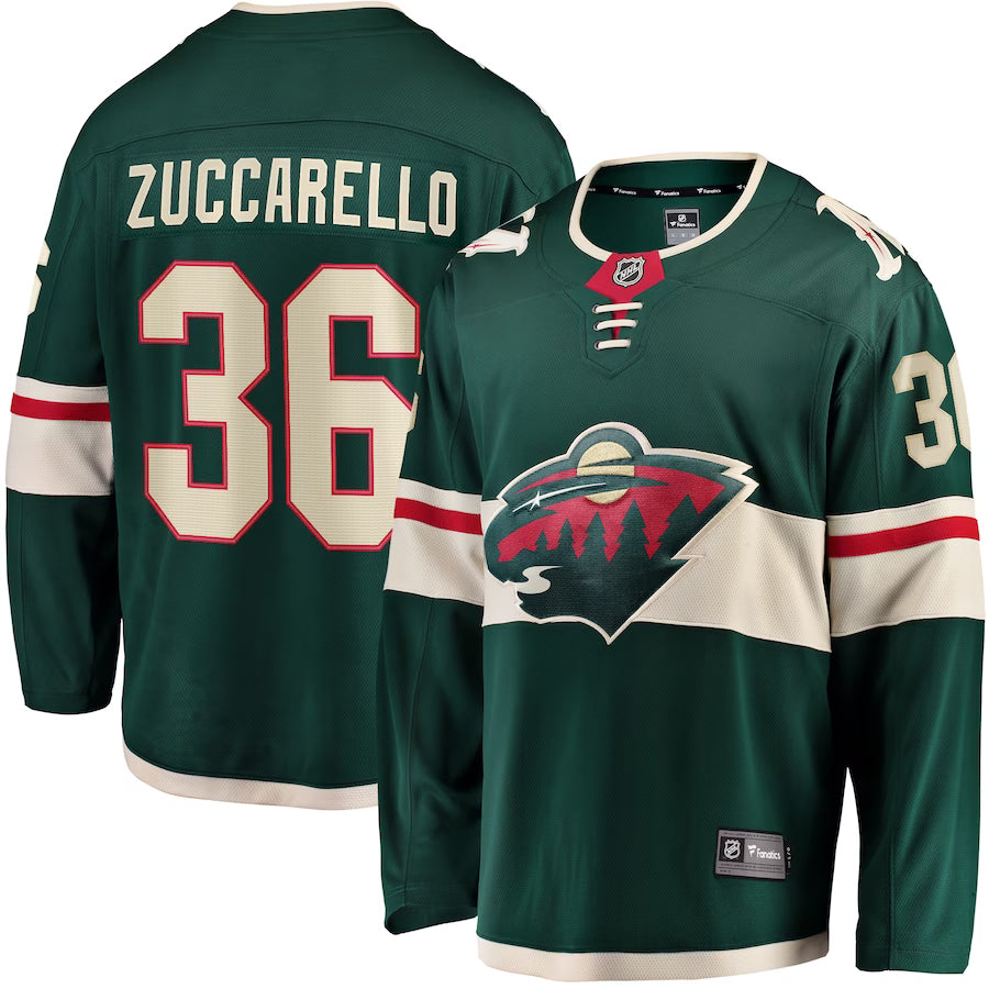 Mats Zuccarello Minnesota Wild NHL Fanatics Breakaway Home Jersey