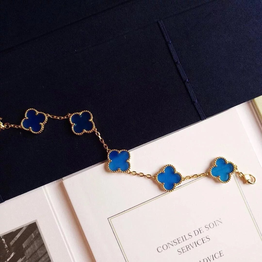 Van Cleef&Arpels VCA alhambra Bracelet Blue agate