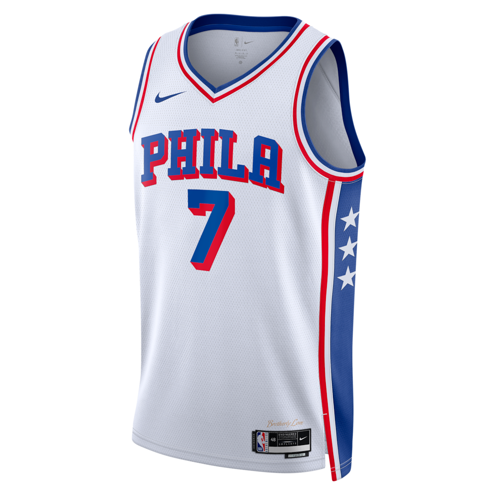 Philadelphia 76ers Jaylen Brown White Jersey - Association Edition