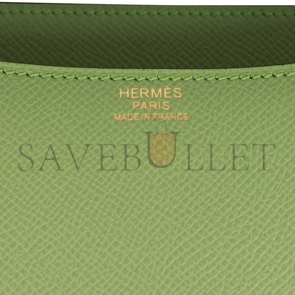 Hermes Constance 24 Vert Criquet Epsom Gold Hardware