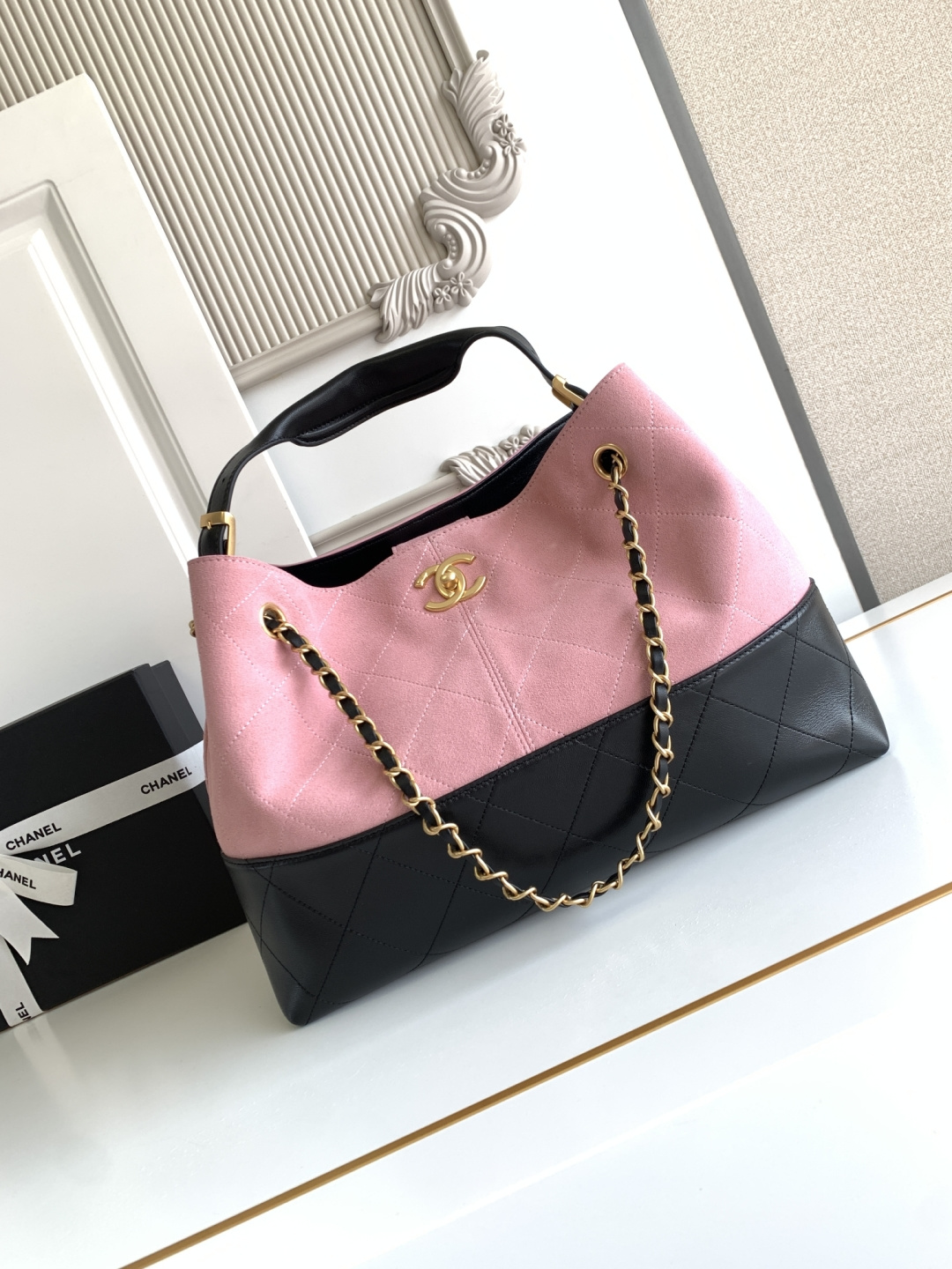 TOP CHANEL Hobo Bag 36x24x12cm - Pink