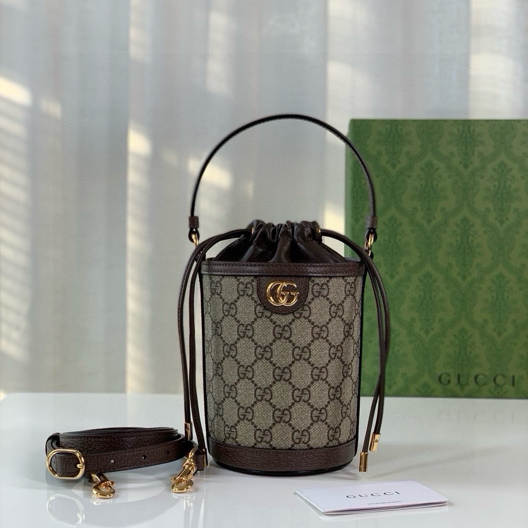 TOP GUCCI Ophidia Bucket Bag 11.5X20X8cm