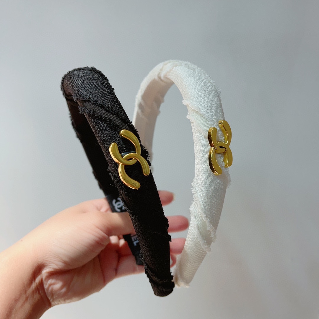 TOP CHANEL The Latest Small Incense headband - 2 Colour