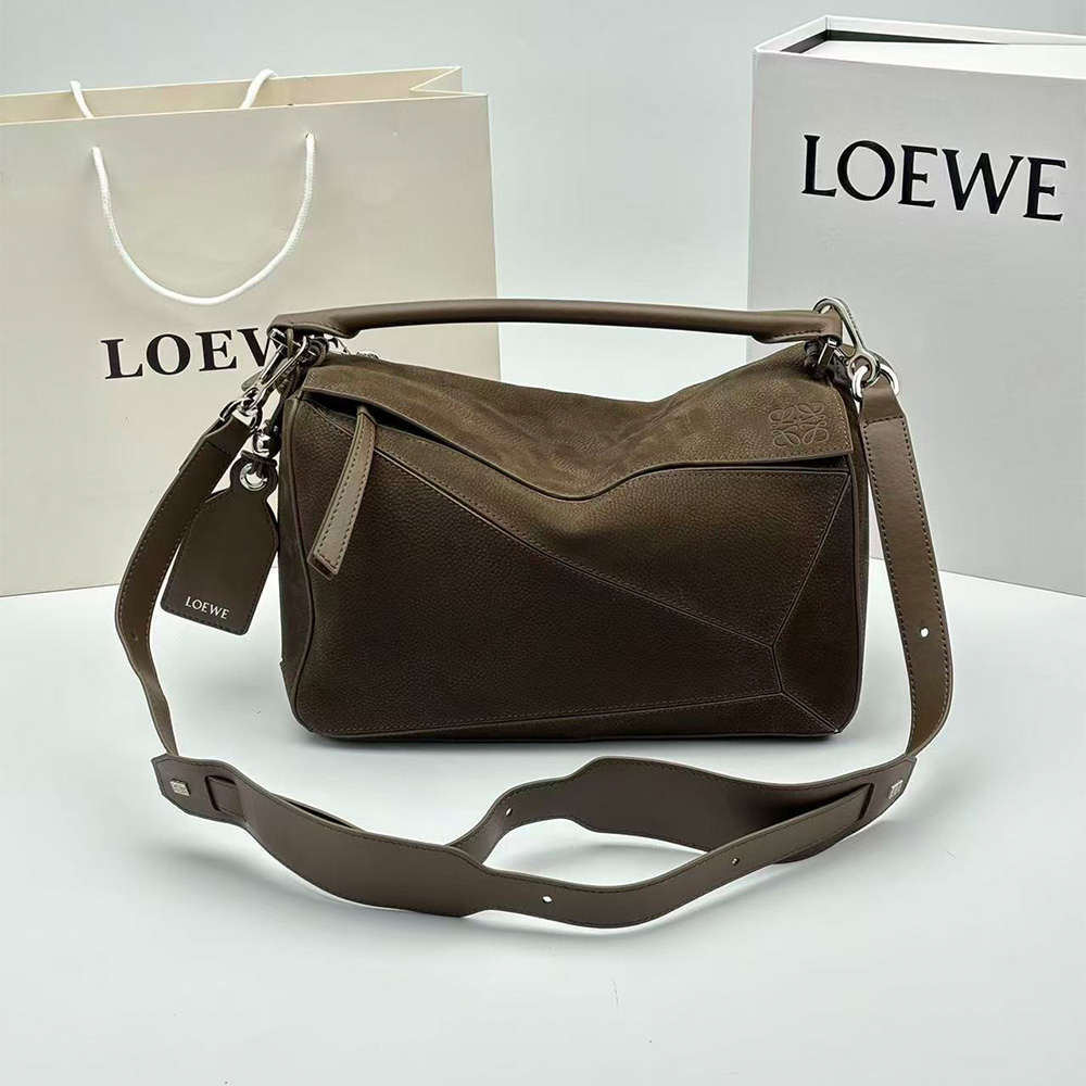 Loewe Small Grained Nubuck Leather Featherlight Puzzle Bag (7A regular version)