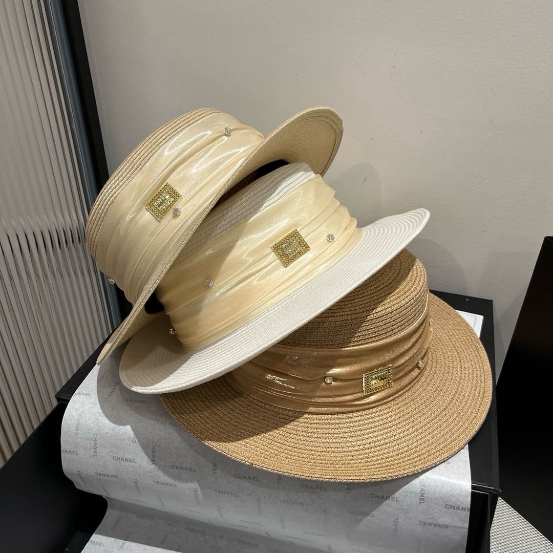 TOP Miu Miu Straw Hat - 3 Color