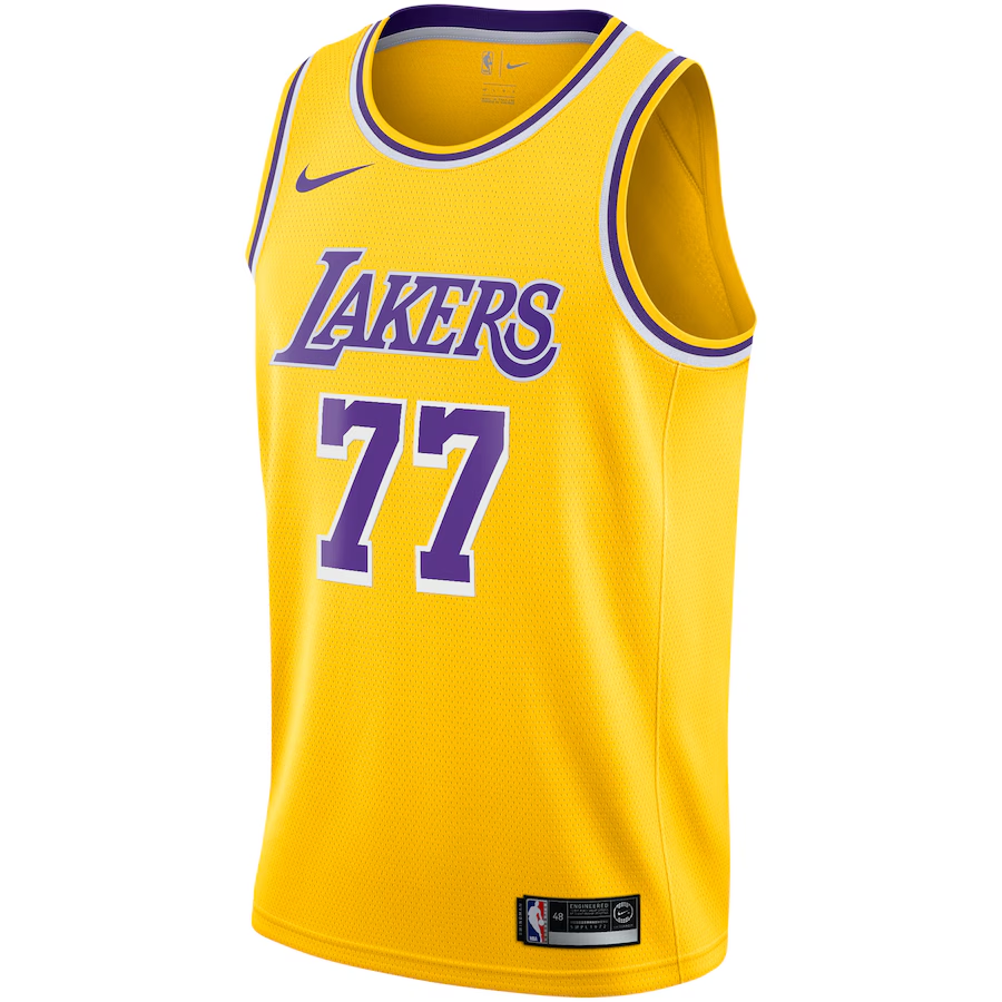 Los Angeles Lakers Icon Edition Swingman Jersey - Gold - Luka Dončić