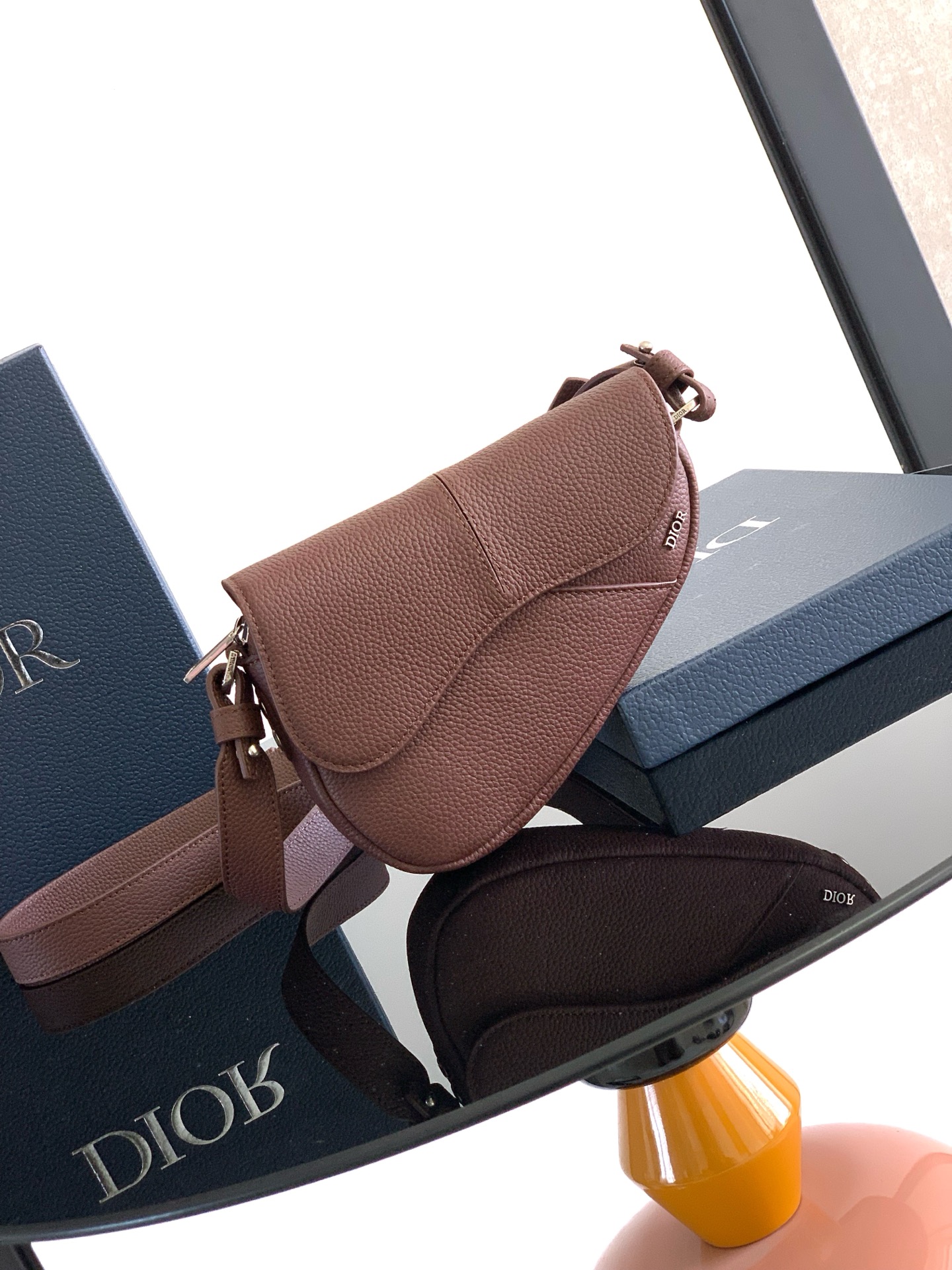 TOP Christian Dior Men's Saddle  Bag 19.5 x 15 x 5.5 cm - 2 Colors