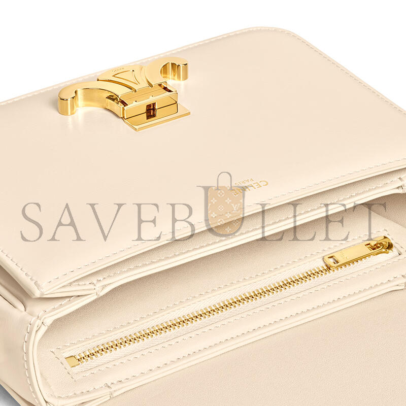 CELINE TEEN TRIOMPHE BAG IN SHINY CALFSKIN 188423BF4.01CR (18.5*13.5*7cm)