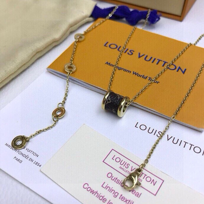 TOP Louis Vuitton LV Necklace - Gold
