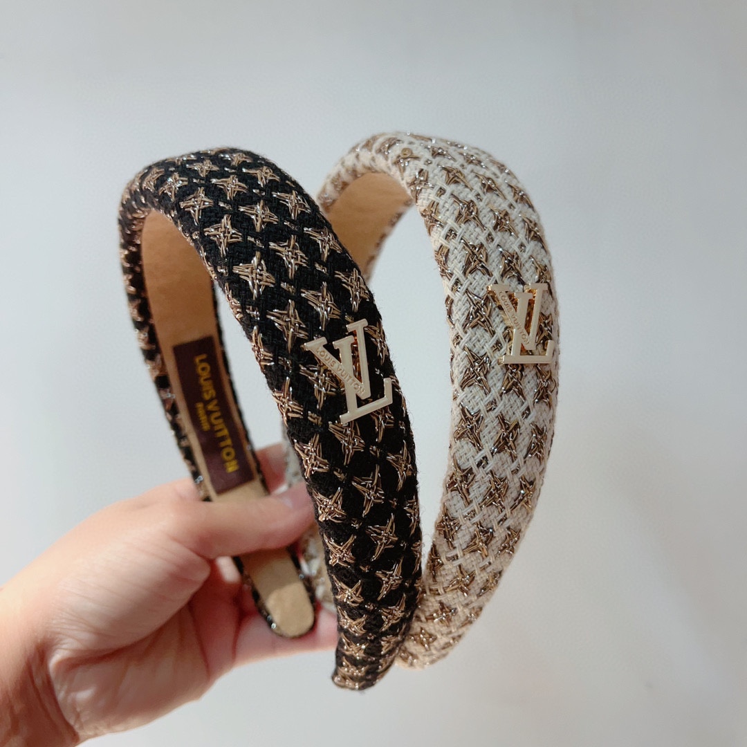 TOP Louis Vuitton LV Fashionable And Versatile Headband -2 Colour