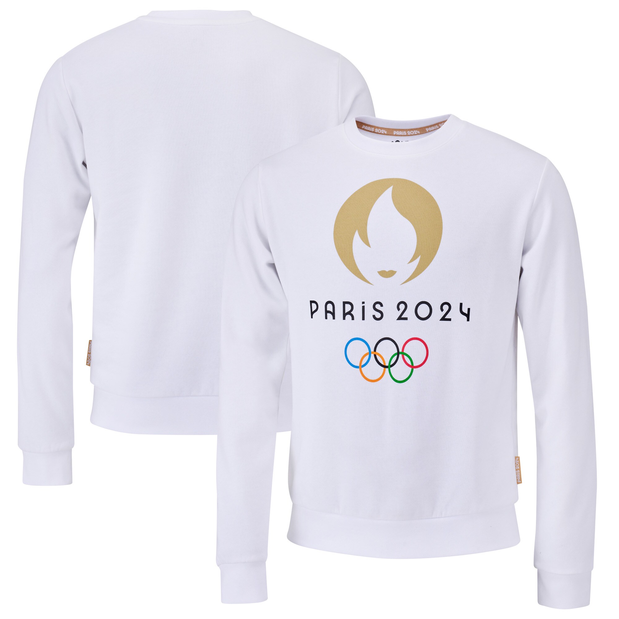 Paris 2024 Olympics Logo Crew Sweat - White