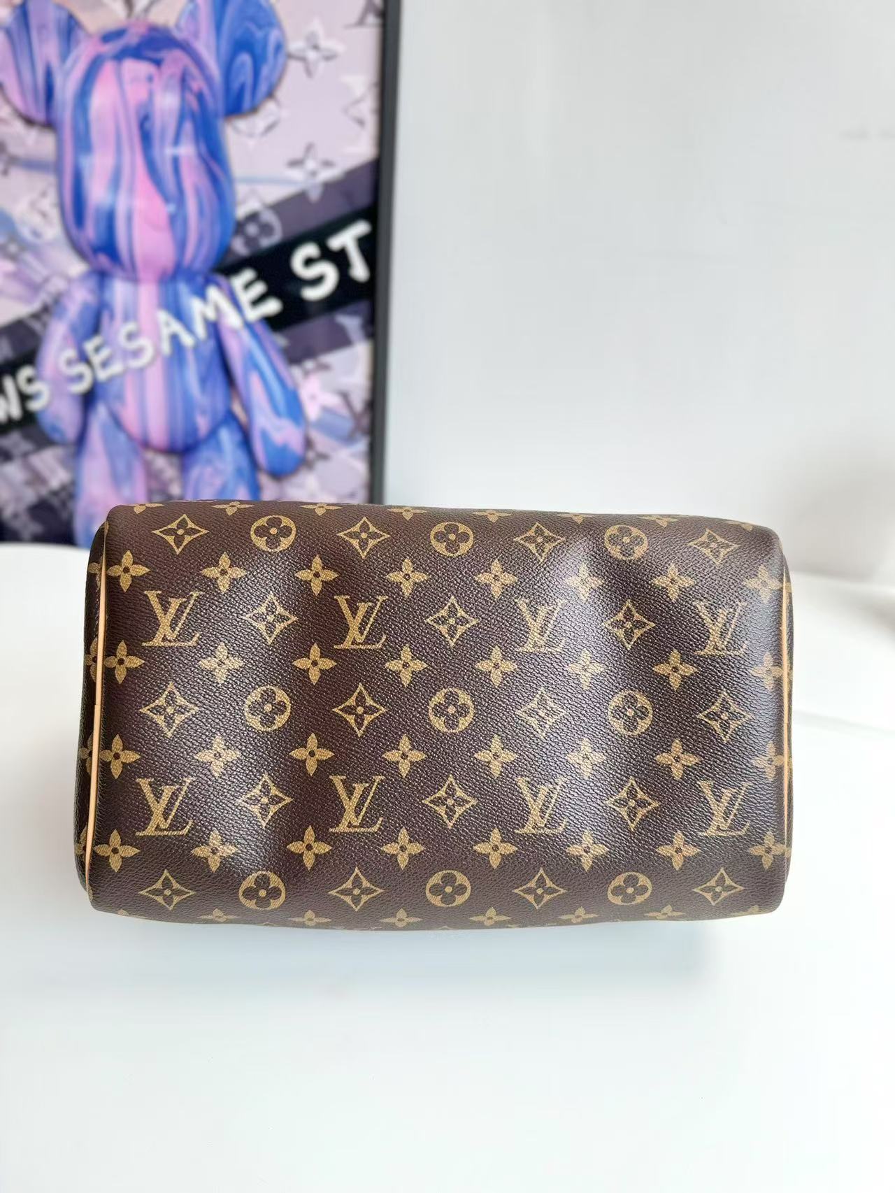 Louis Vuitton Speedy Soft 30 Crafty in Canvas with Gold-tone(Replica)