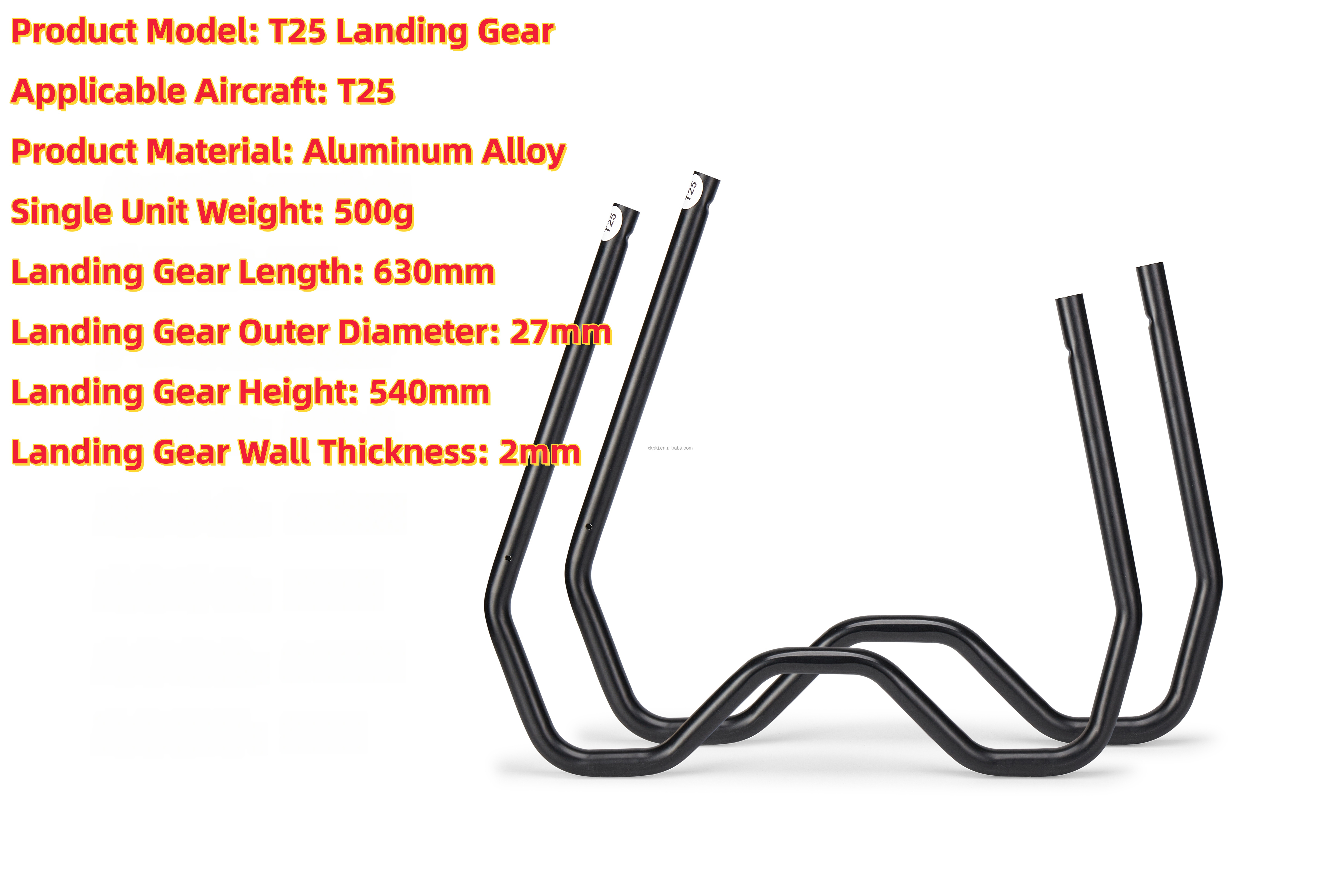 Landing Gear for Agricultural Spraying Drones Compatible with DJI Agras T25 Drone Aluminum Alloy Landing Gear Drone Accessories